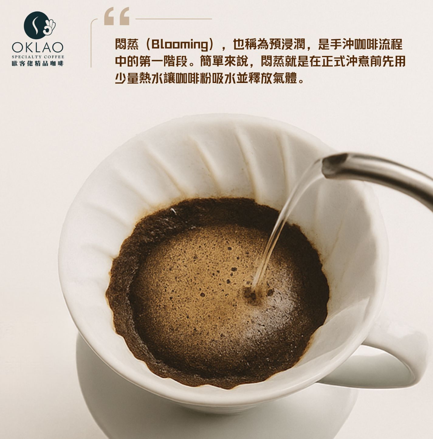 咖啡悶蒸 手沖悶蒸 咖啡悶蒸該怎麼做 咖啡悶蒸的好壞怎麼判斷 為什麼悶蒸很重要 什麼是悶蒸 精品咖啡 為什麼手沖咖啡要悶蒸 掛耳咖啡 咖啡禮盒