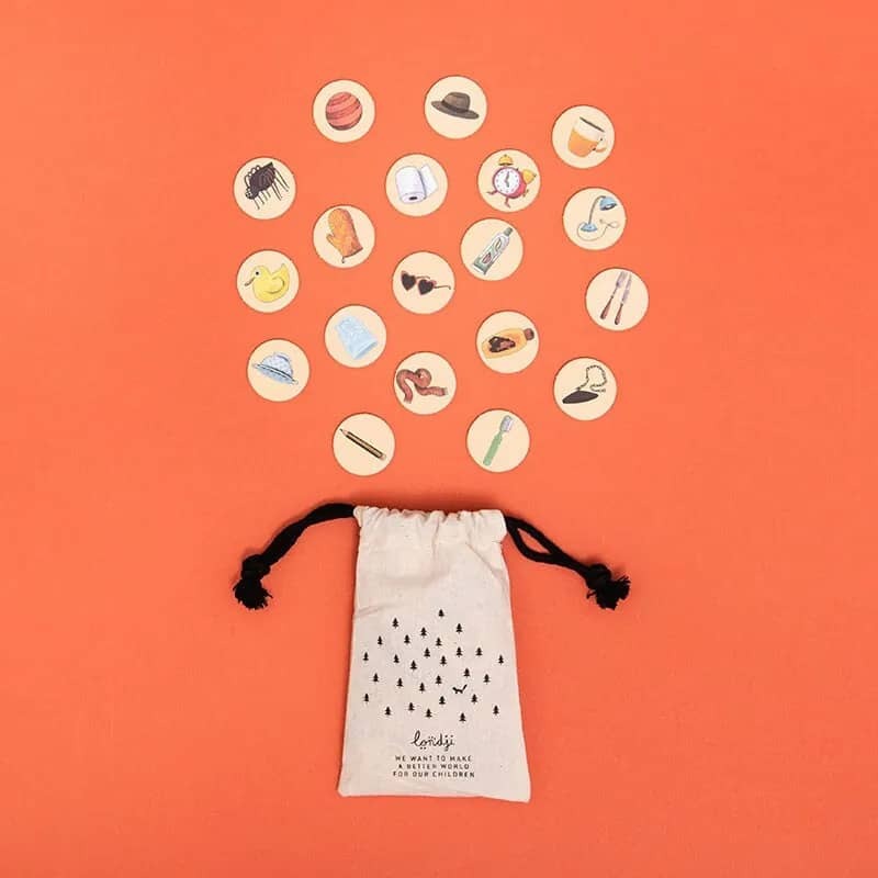 Londji我的襪子在哪兒？訓練遊戲，各式生活物品圖案製成圖卡，強化觀察力、開拓生活認知能力