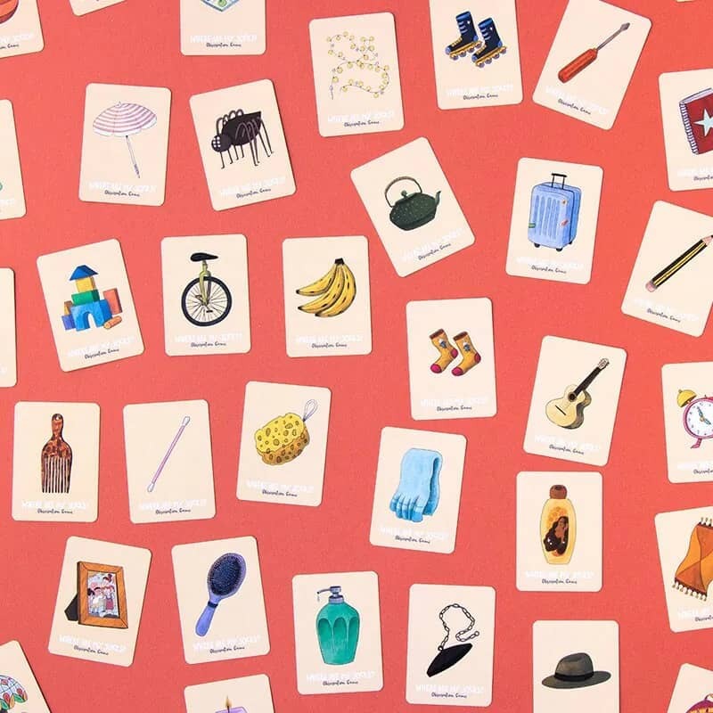 Londji我的襪子在哪兒？訓練遊戲，各種日常生活物品圖案製成的紙牌，提升幼童詞彙發展，適合親子共玩