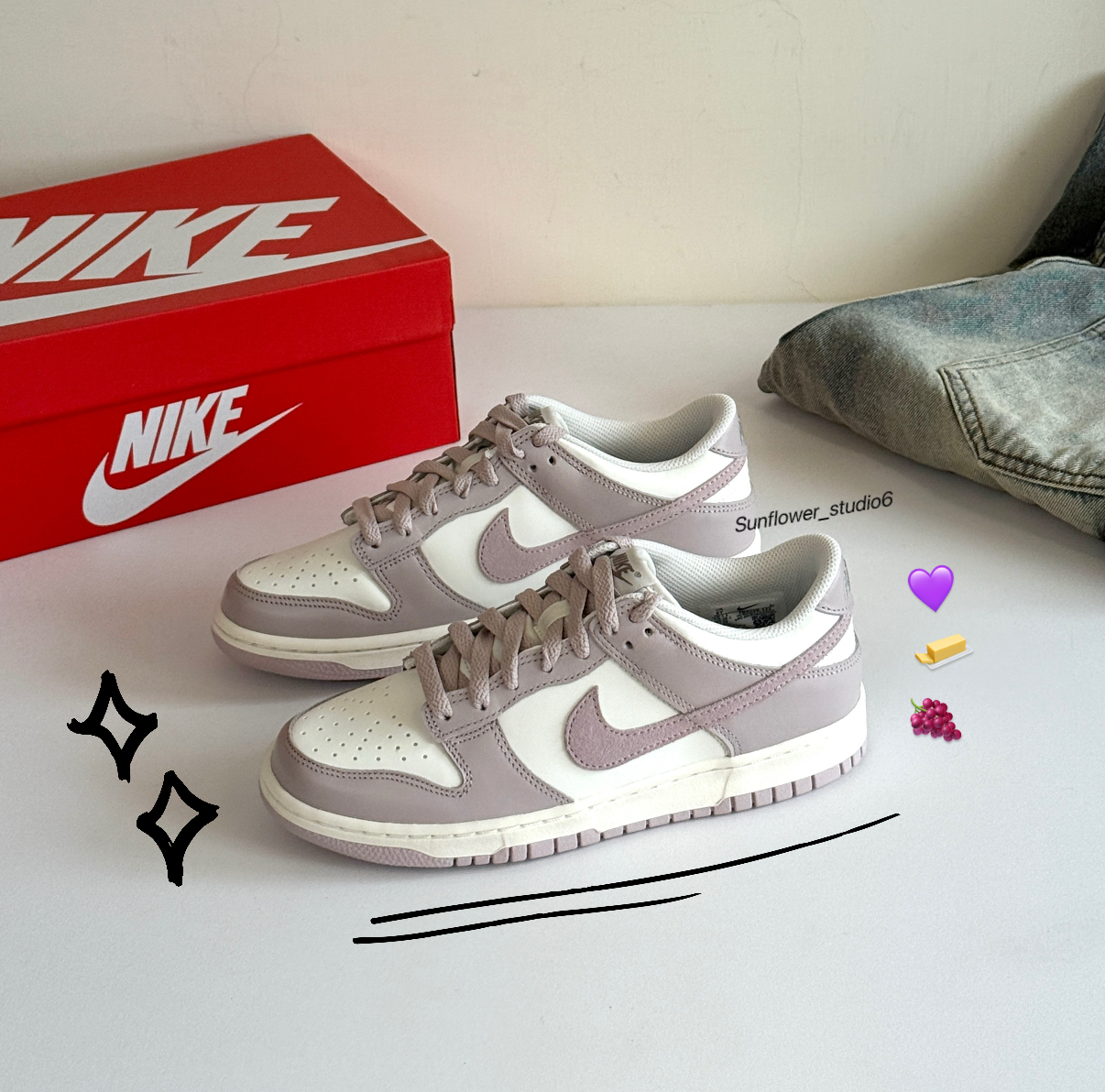 Nike Dunk Low GS 芋泥牛奶 淺紫 紫白色 奶油底 大童鞋 FB9109-122/預購