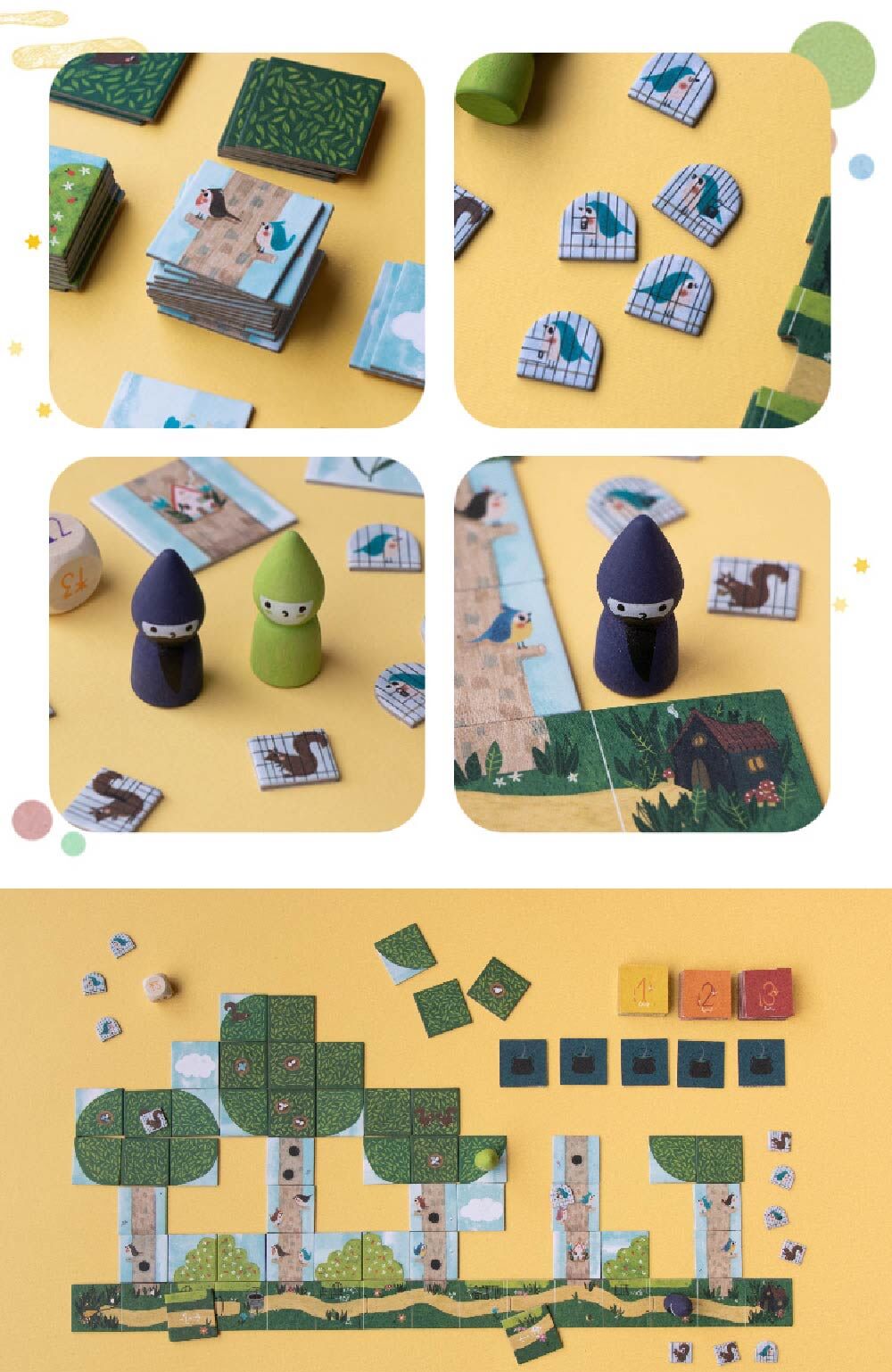 Londji仙女與巫師策略遊戲，插畫家Canseixanta設計，巫師、仙女棋、拼圖式地圖，製作精緻