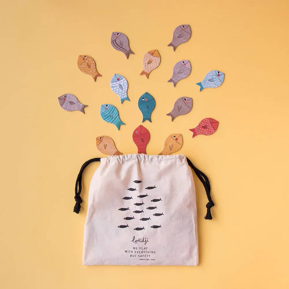 Londji鯨魚和魚益智遊戲，以小魚圖片創造個人專屬藝術風格