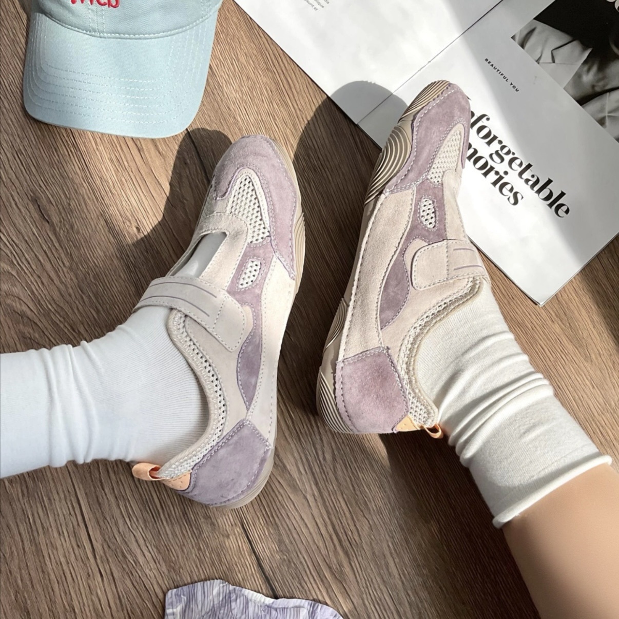 JEEP吉普 運動芭蕾瑪麗珍鞋 香芋紫