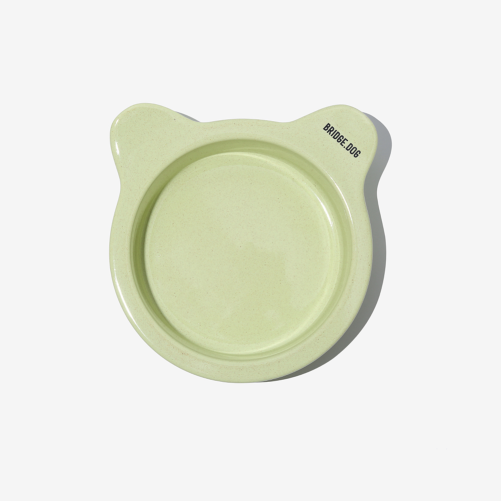 BRIDGE. DOG BASIC 泰迪陶瓷碗 (開心果綠)