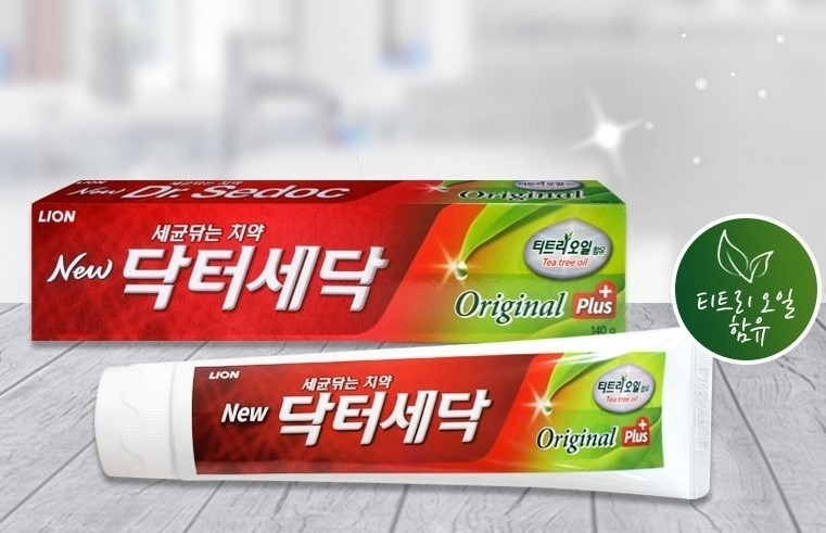 韓國 CJ LION Dr. Sedoc 茶樹抑菌 淨齒 牙膏 容量升級 140g