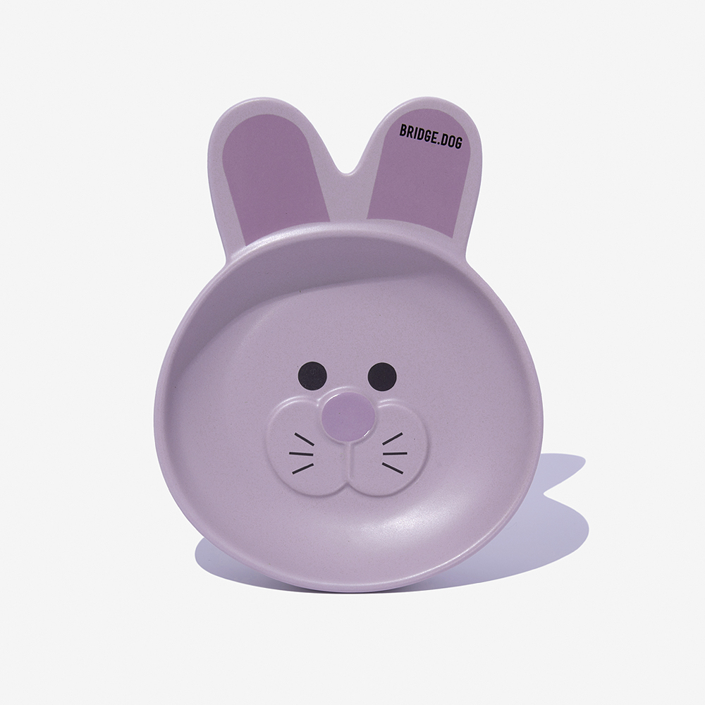 BRIDGE. DOG 霧面邦尼兔陶瓷盤 (紫)