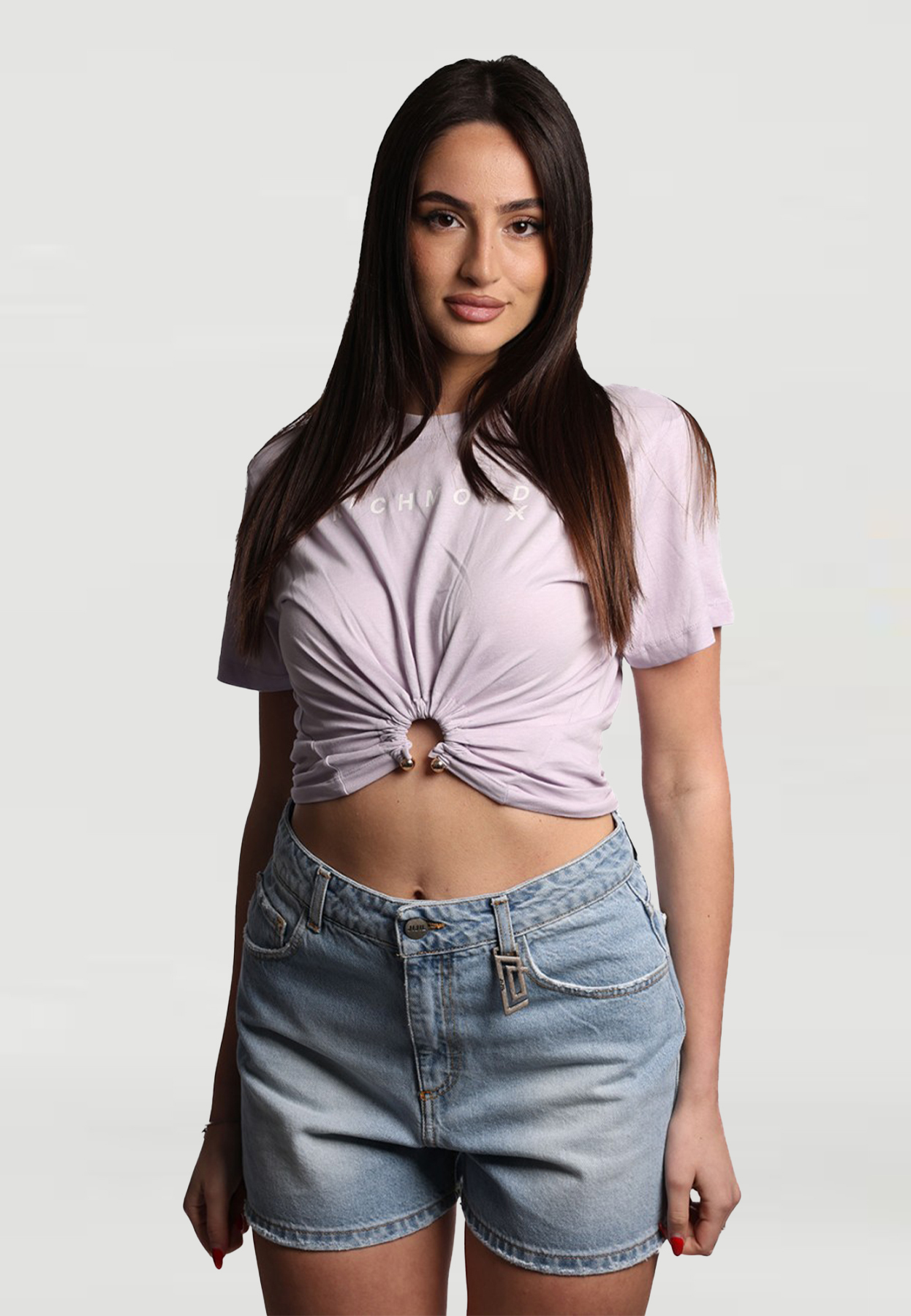 【RICHMOND X】鐵環飾品女短T