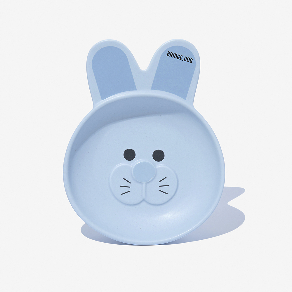 BRIDGE. DOG 霧面邦尼兔陶瓷盤 (藍)