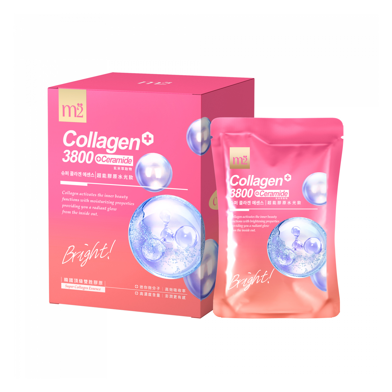 m2 Super Collagen+3800+Ceramide Drink 8 Packs