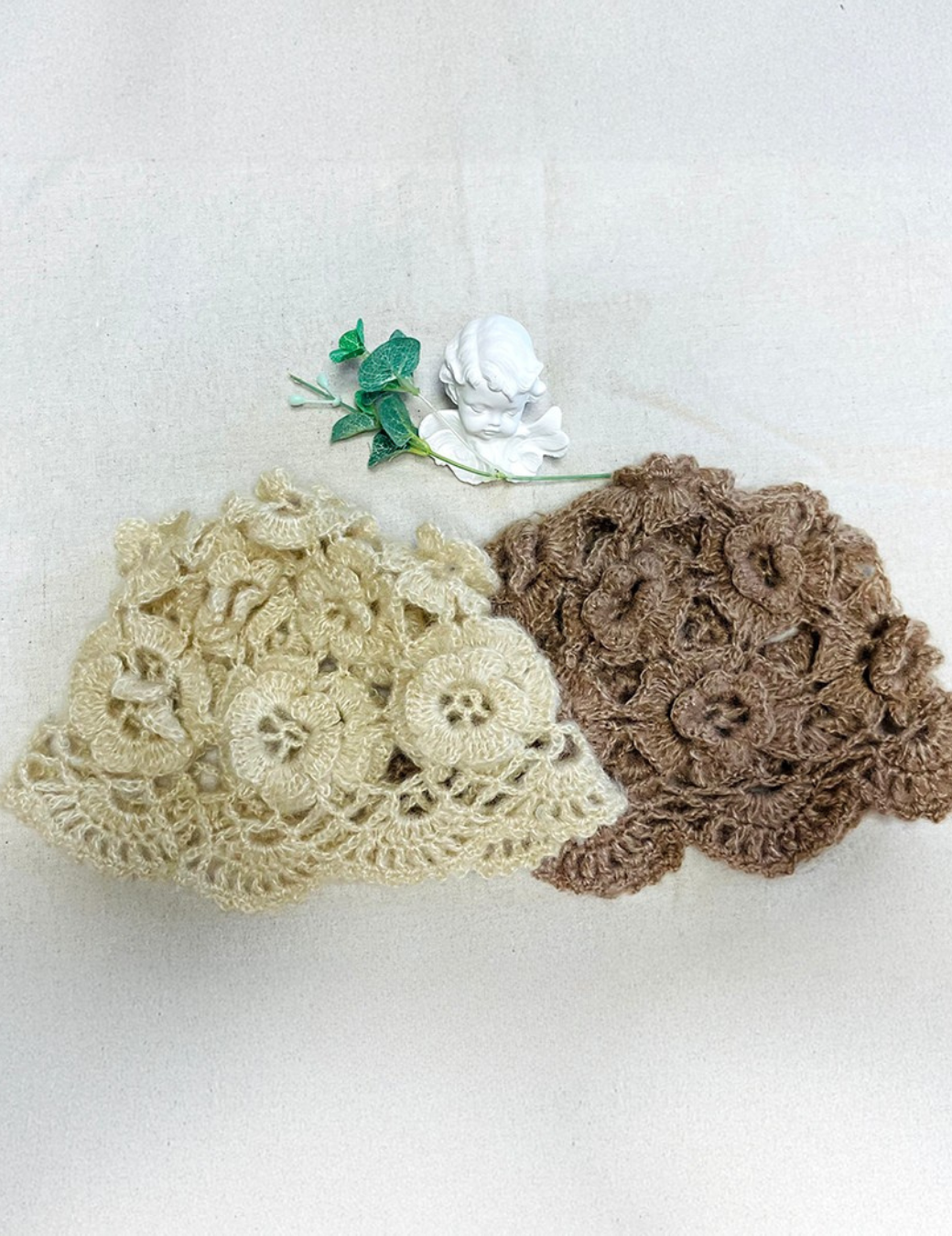 鏤空鉤花針織帽