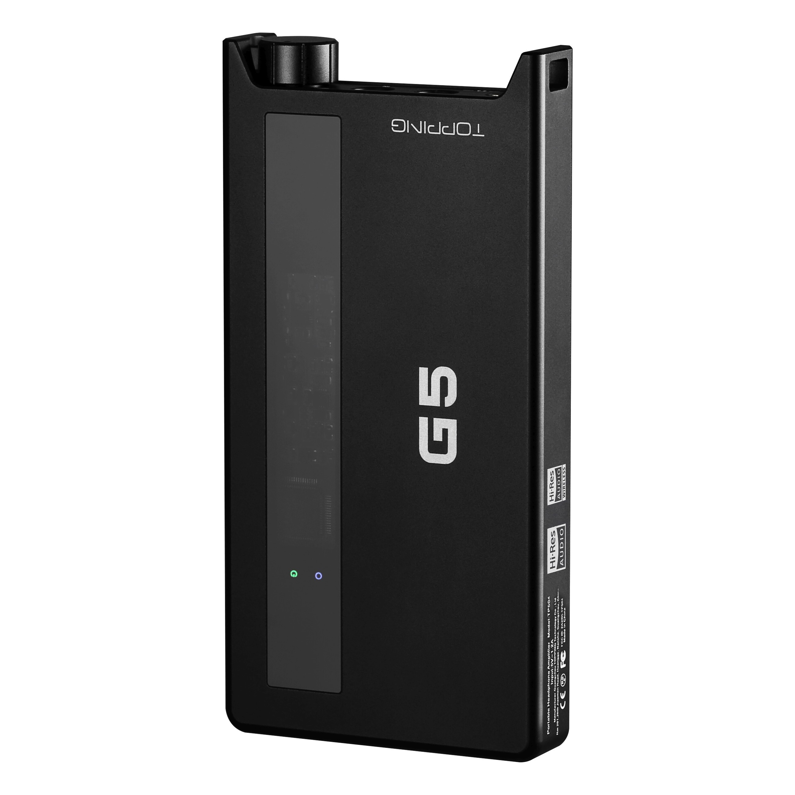 TOPPING – G5 進階手提解碼+耳擴+藍牙接收 | 4.4, 3.5mm 耳機輸出 | ES9068AS解碼, 32Bit/768kHz, DSD512 | NFCA技術 | 1200mWx2@32Ω | 3.5線路輸入/輸出