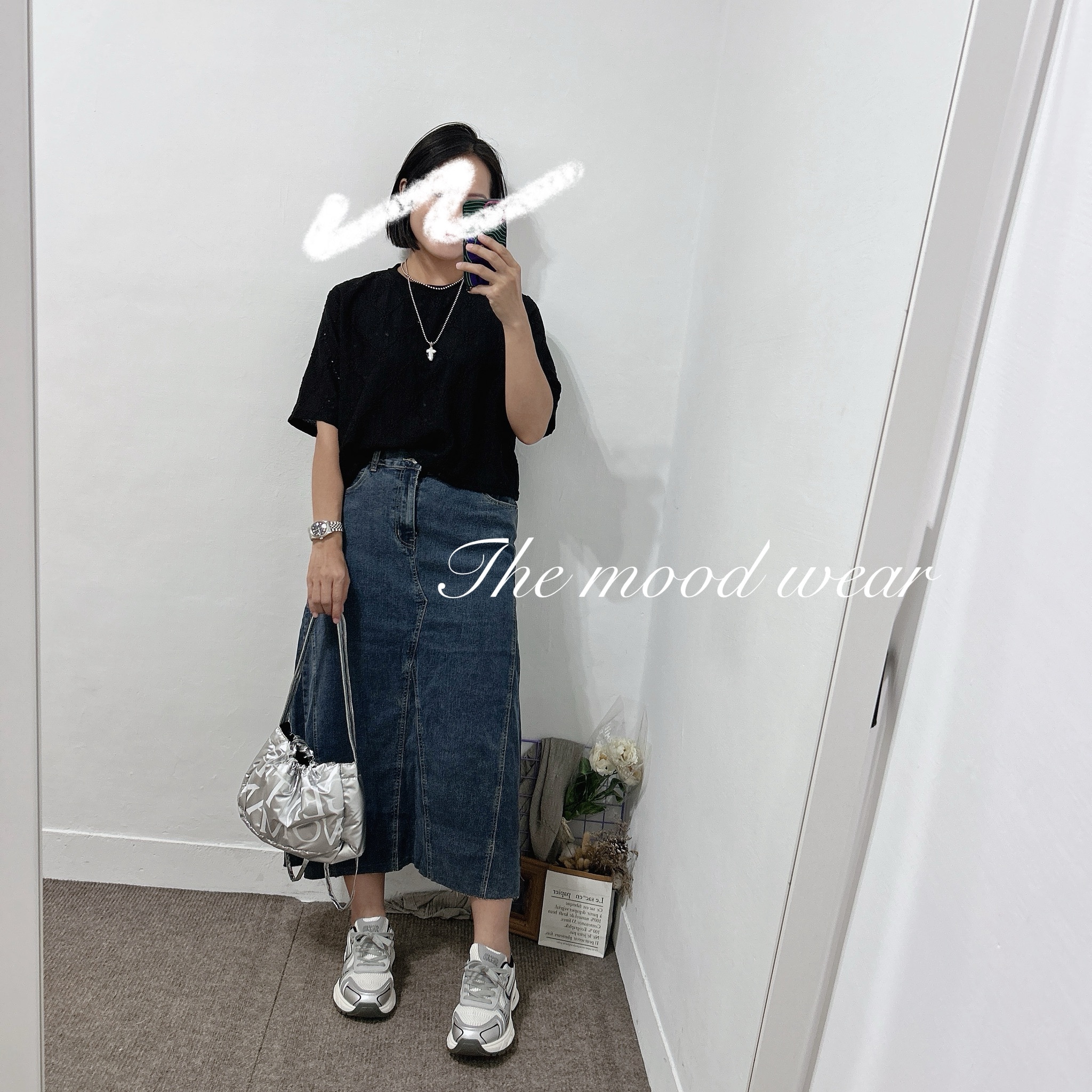 親膚好版型蕾絲短袖上衣(黑色/白色)