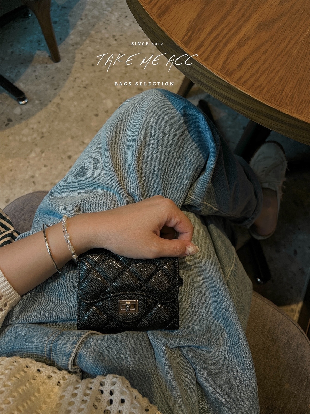 大家許願一百年的牛皮菱格短/中夾｜Take Me 闆娘嚴選真皮包