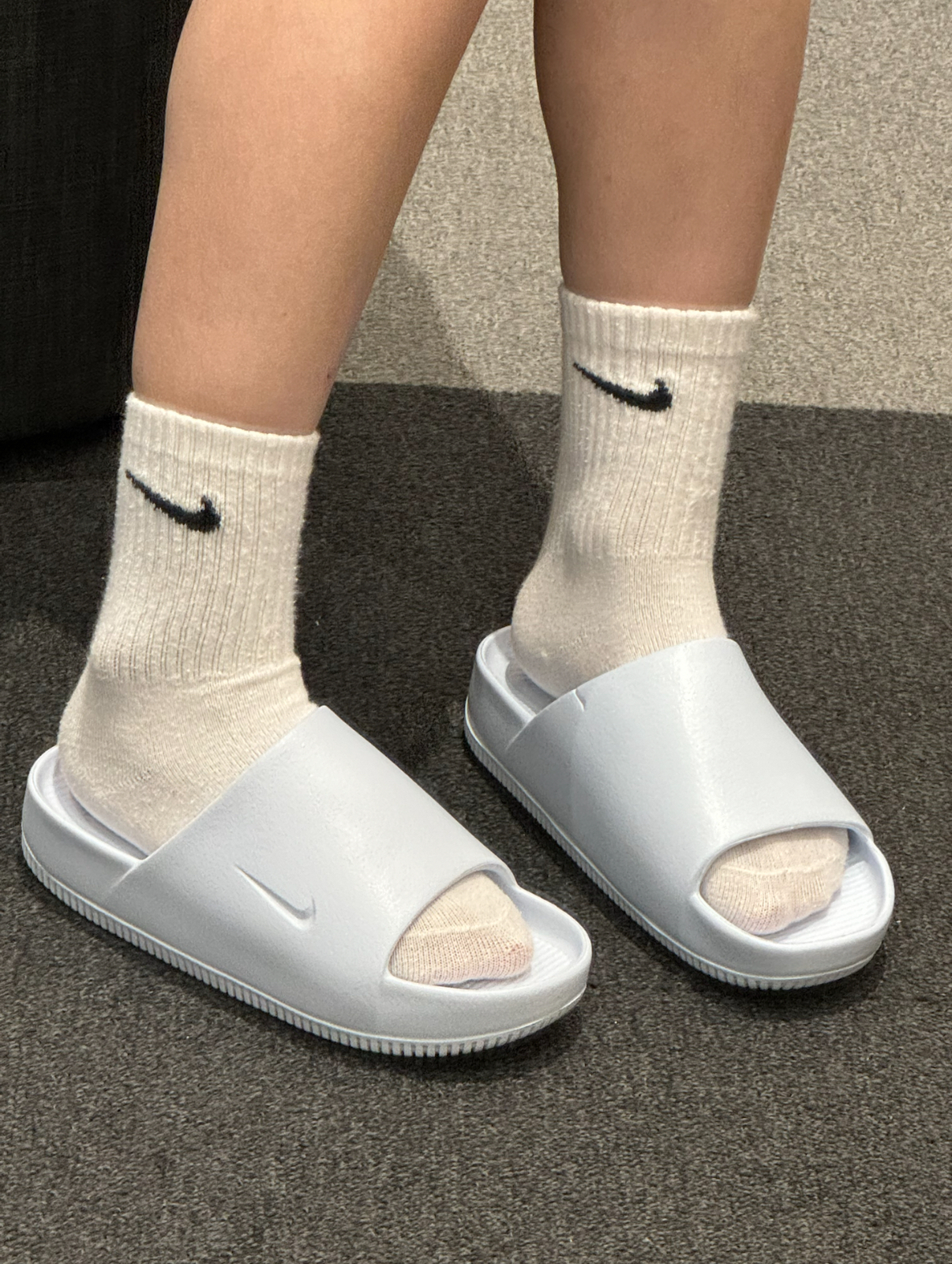 Nike calm slide 寶寶藍 淺藍色 麵包拖鞋 厚底 DX4816-400/預購