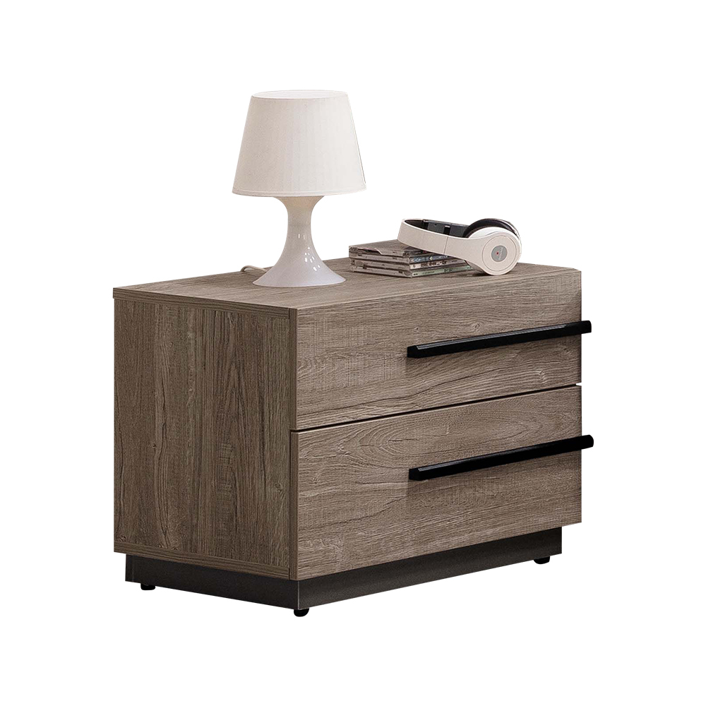 波克1.8尺工業風床頭櫃/二抽收納置物櫃