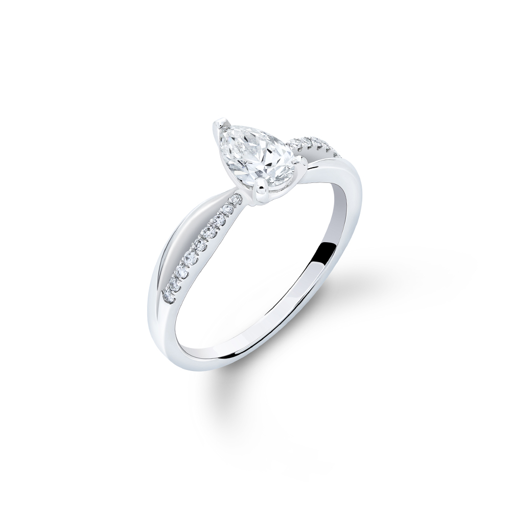 向星光許願 － GIA50分水滴形鑽戒