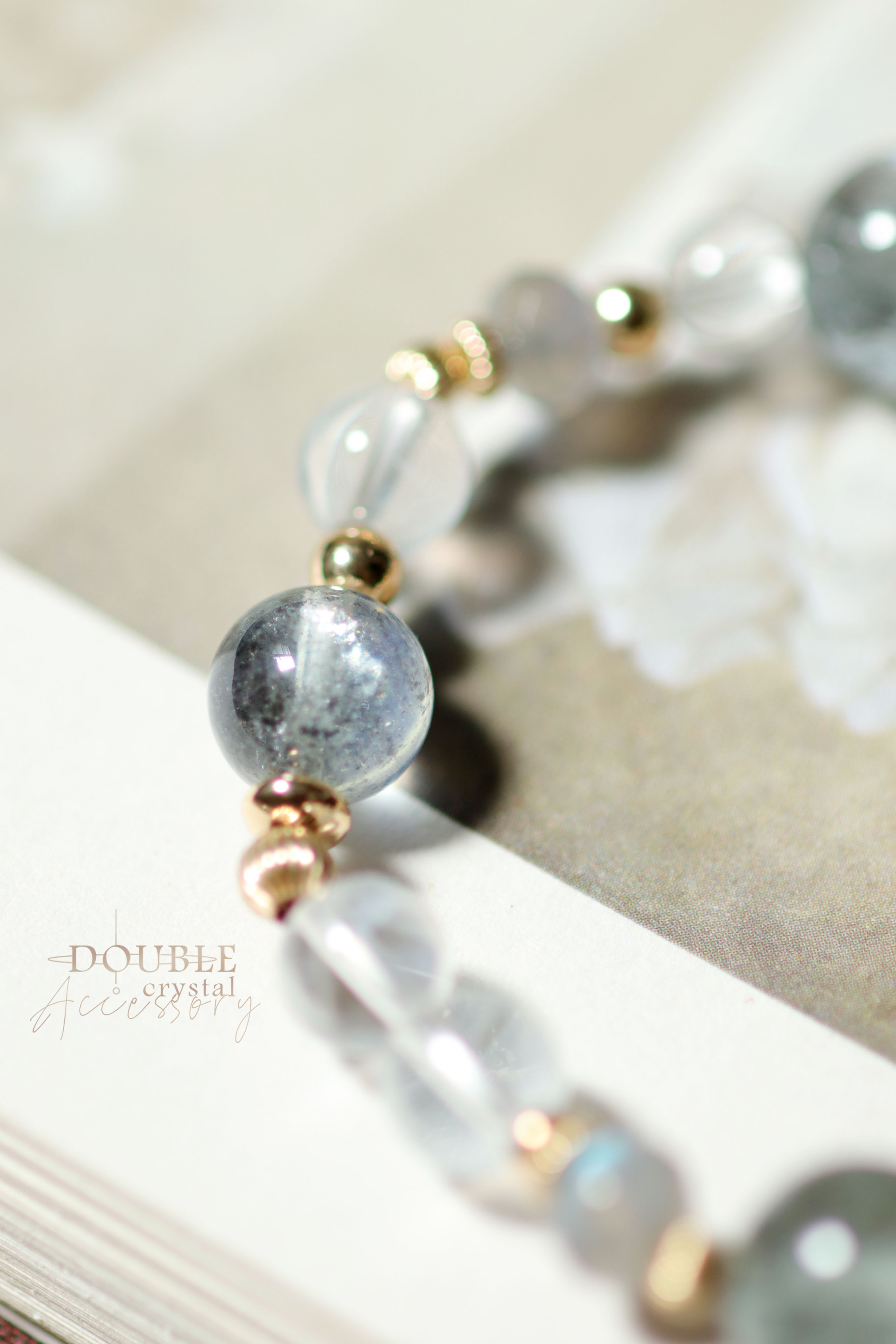 自己的節奏：黑爆閃海藍寶．藍針．拉長石．白水晶