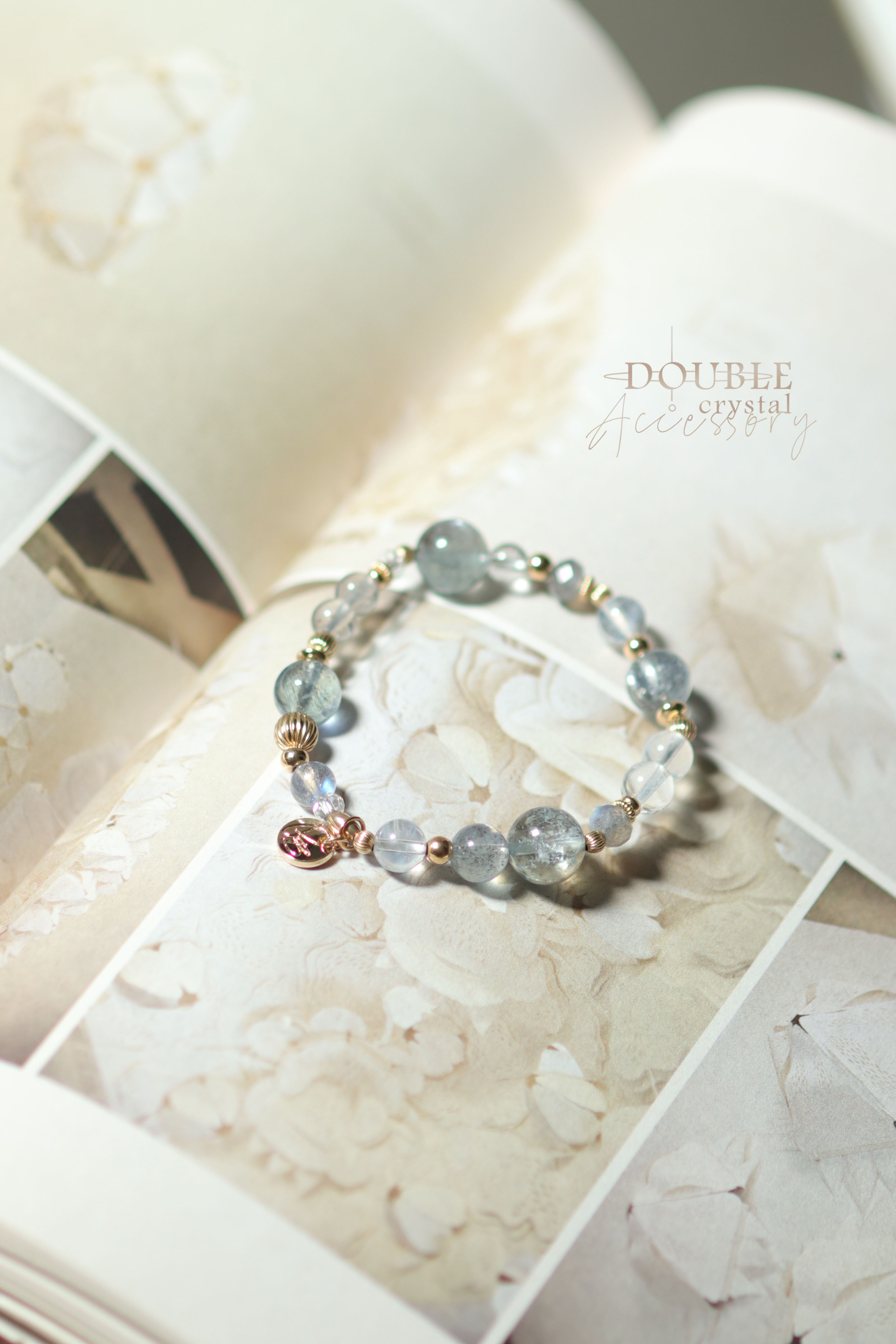 自己的節奏：黑爆閃海藍寶．藍針．拉長石．白水晶