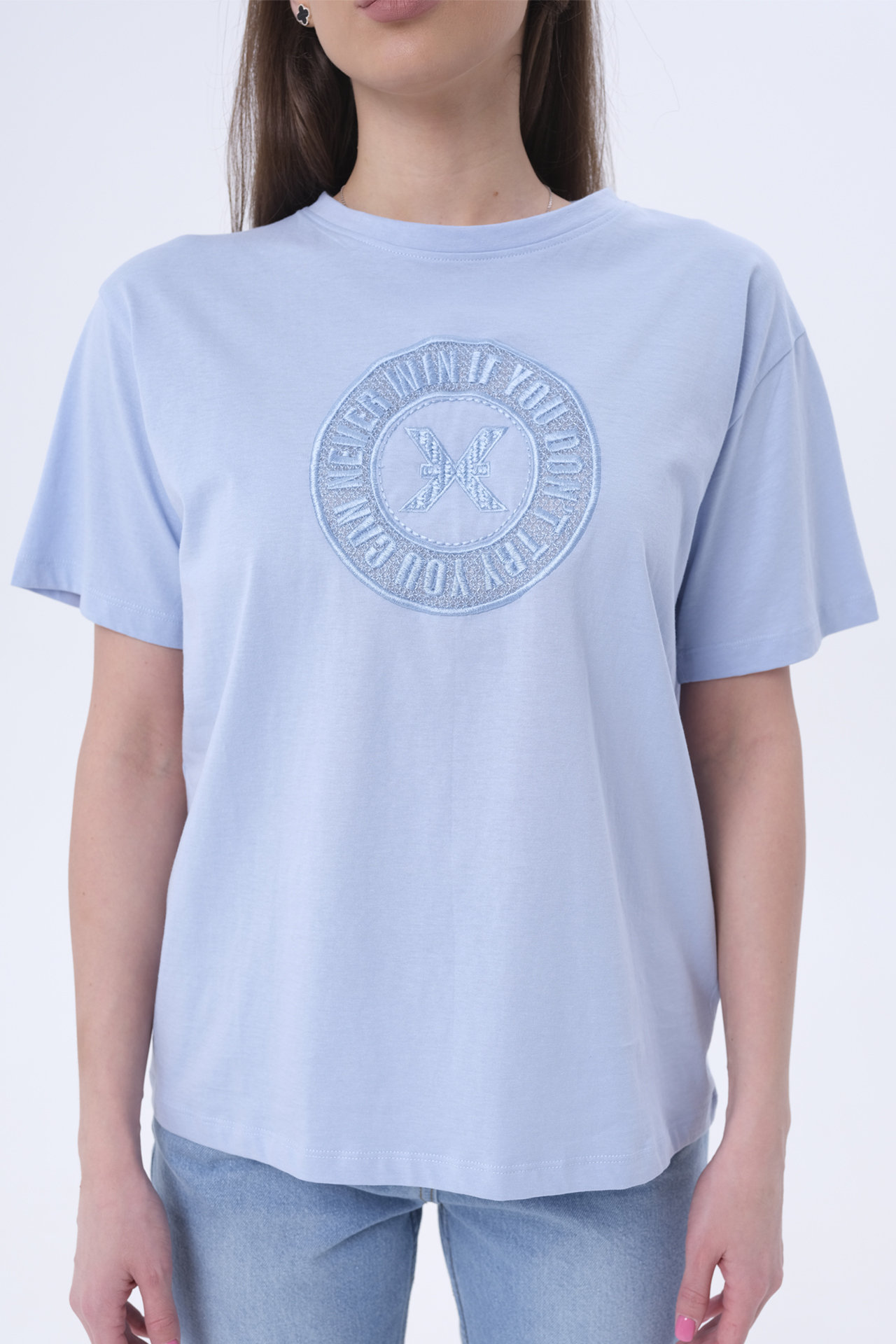 【RICHMOND X】圓標LOGO女短T