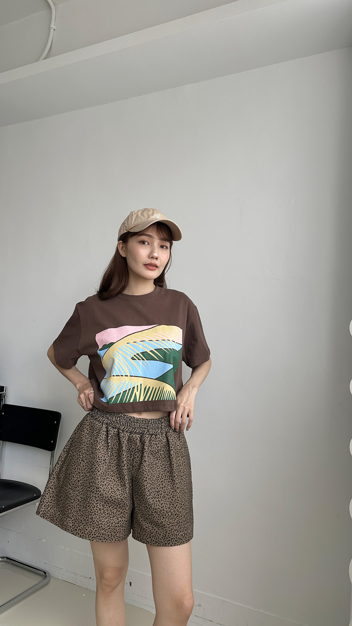 (現貨) 完美版型Jennie豹紋短褲❘ myutea ❘ 25J15