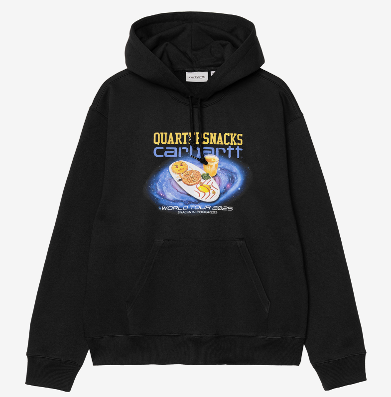 CarharttWip QUARTERSNACKS World Tour 2025 Hoodie Sweatshirt   JUN25