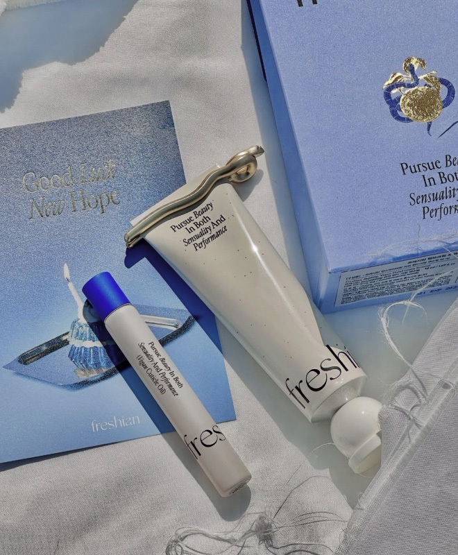 韓國 Freshian Lucky Blue Edition 護手霜＋指緣油限量套組