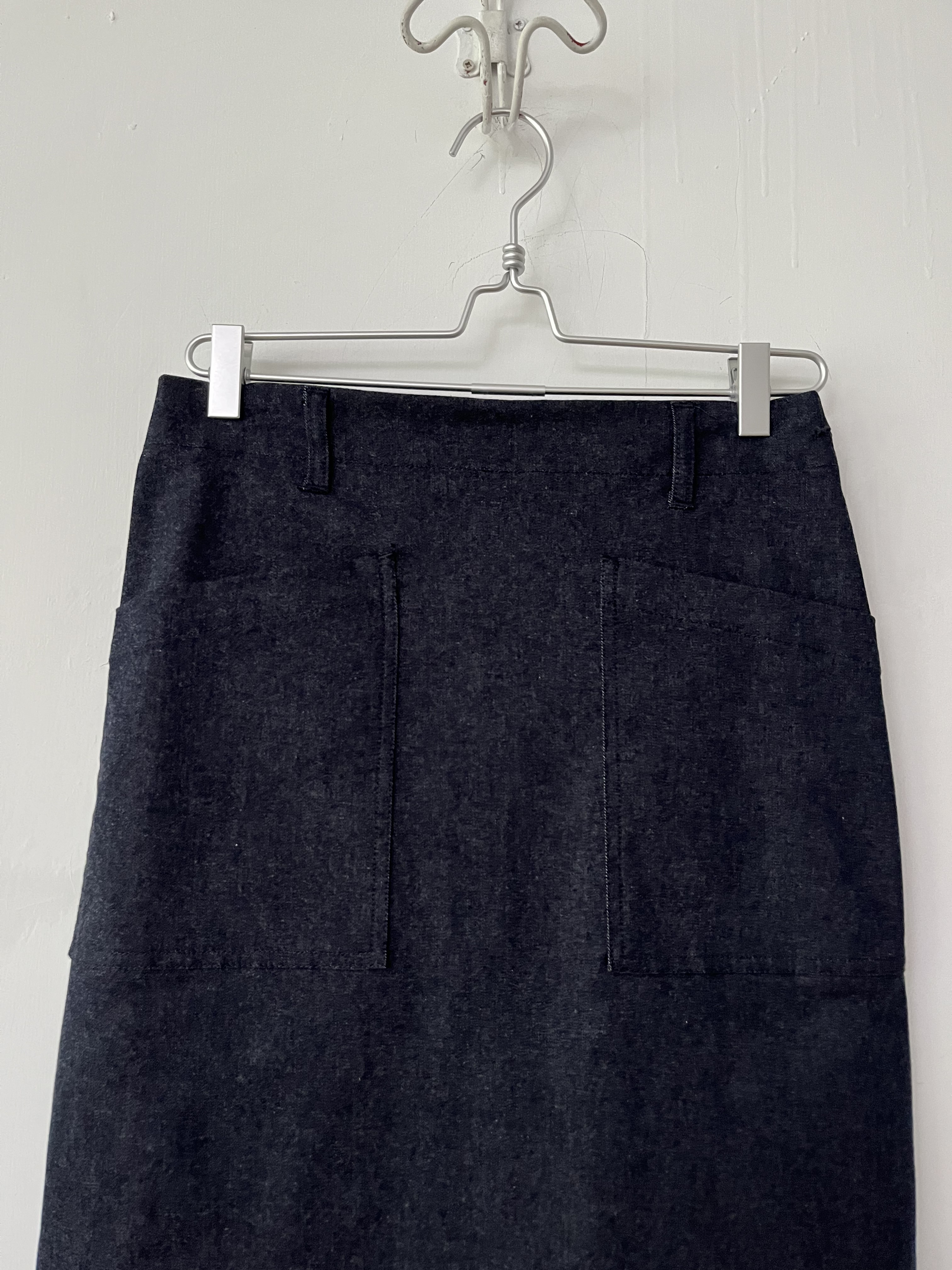 日本製炭灰色半橡筋裙