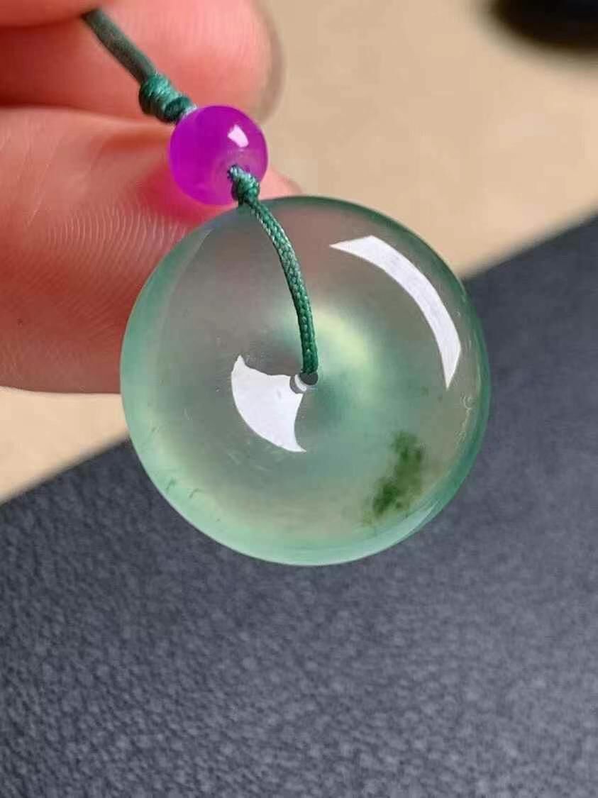 616328 翡翠高冰平安扣 (17mm直徑)