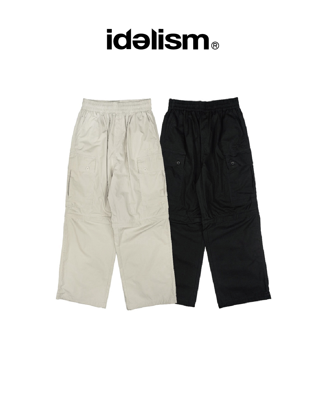 idealism 可拆式口袋長褲 沙/黑 25 S/S Detachable C-Pants