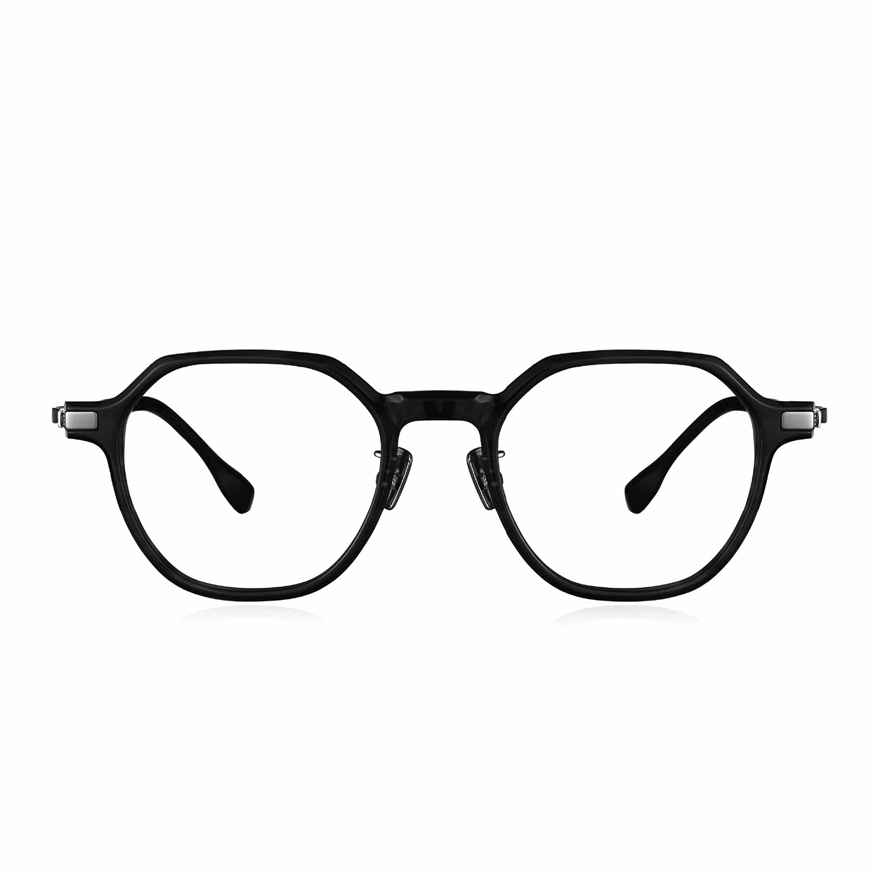 精雕細琢個性款多邊框眼鏡-二色可選