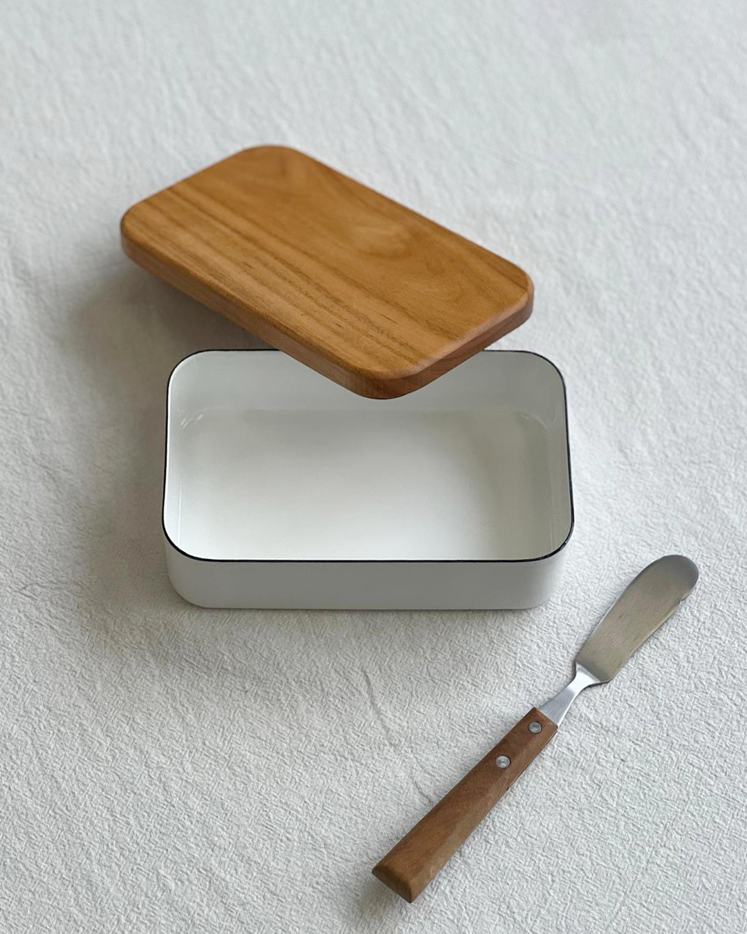 日本製 琺瑯牛油盒｜野田琺瑯