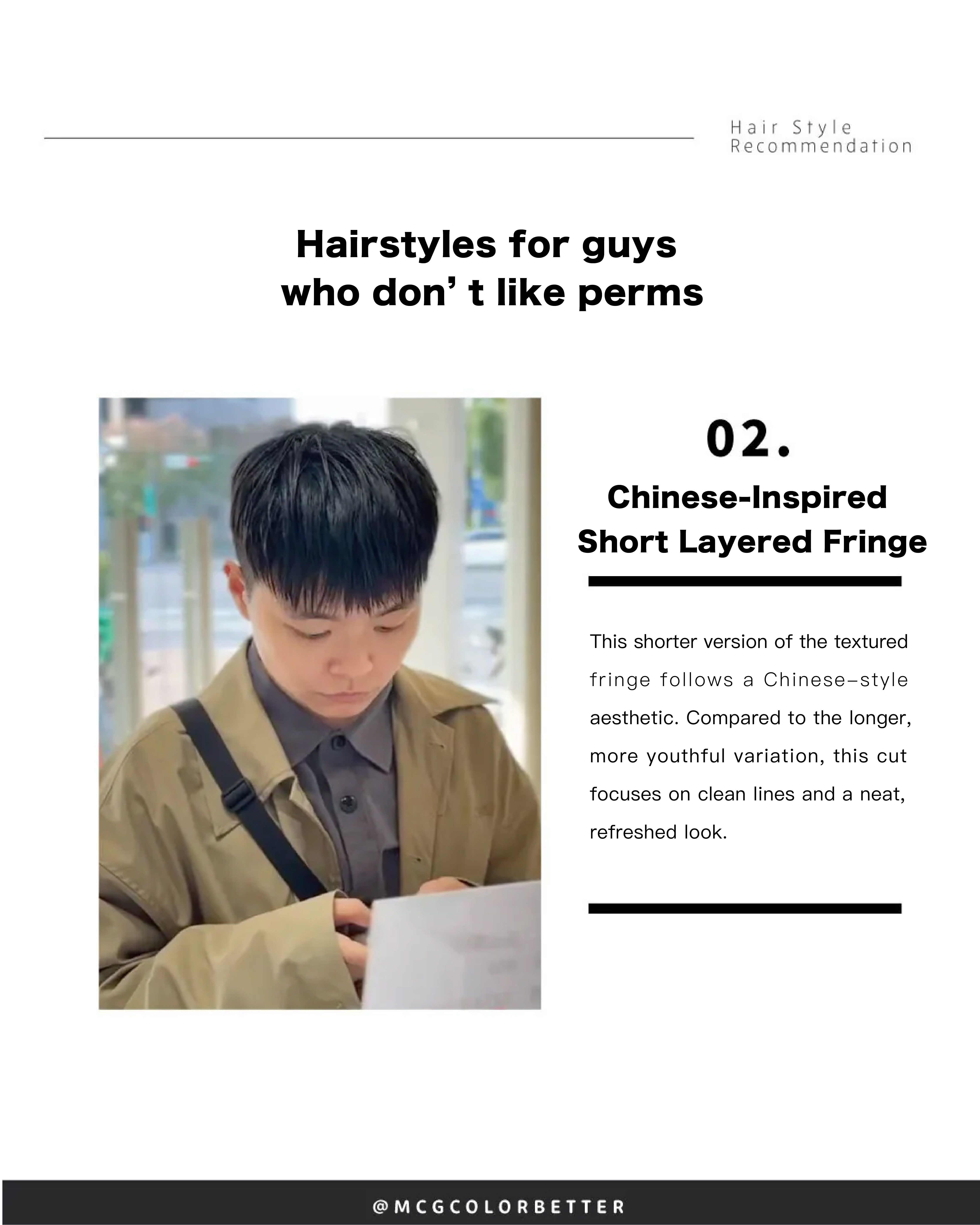 Chinese-Inspired Short Layered Fringe