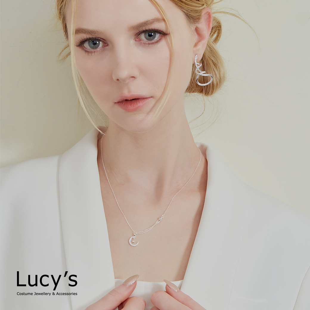 925純銀 閃耀彎月 項鍊 (119748)