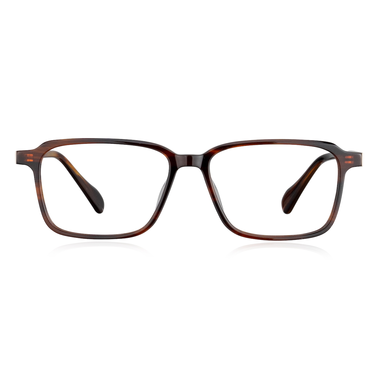 內斂威靈頓細扁學院方框眼鏡-三色可選