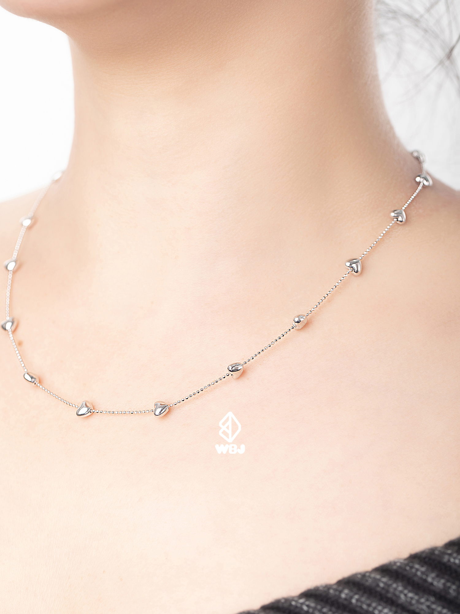 WBJ訂製珠寶 純銀愛心項鍊
