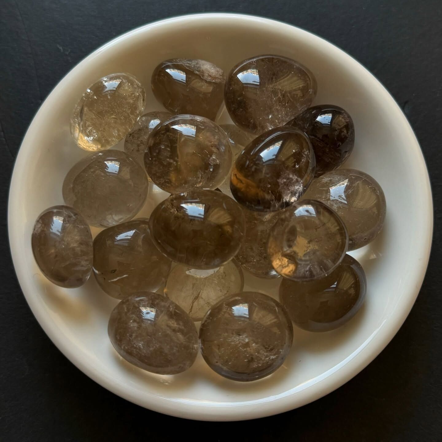 [原石] 茶晶 水晶滾石