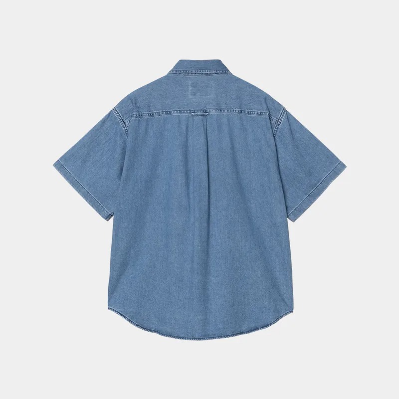 2025SS CARHARTT WIP S/S Lucas Shirt 石洗 牛仔 丹寧 短袖 襯衫 現貨 I034575