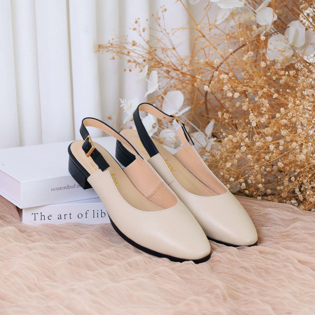 海瑟葳低跟淑女鞋-經典黑