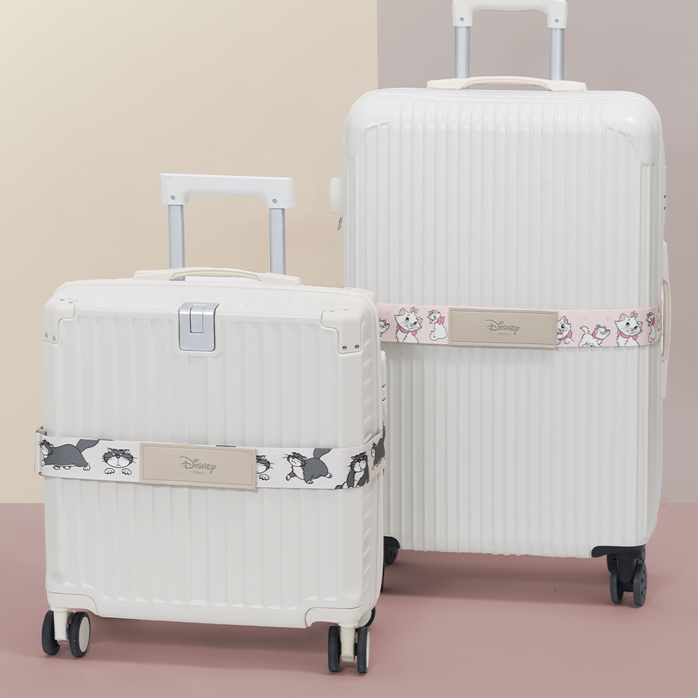 Disney Cats And Dogs 魯斯佛/瑪麗貓-造型行李束帶【正版授權】
