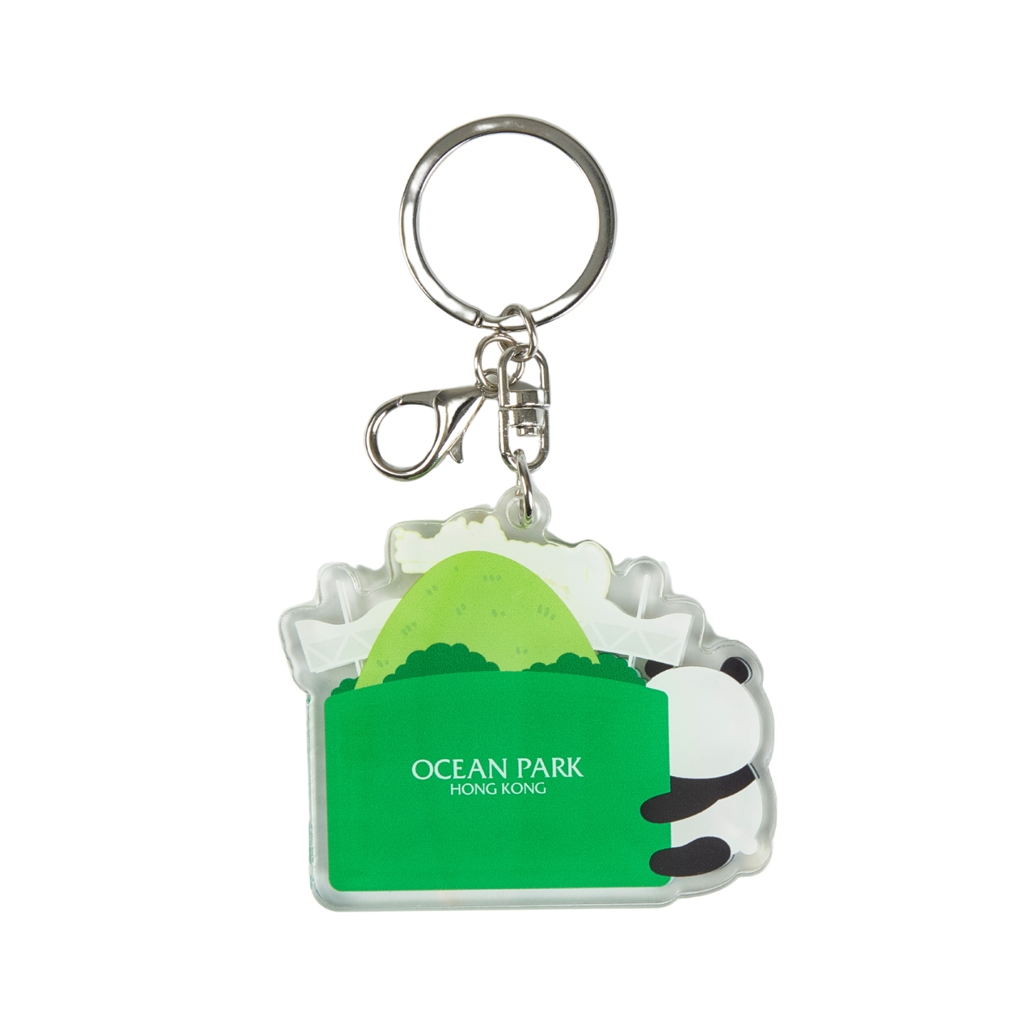 Giant Panda with Animals Acrylic Keychain