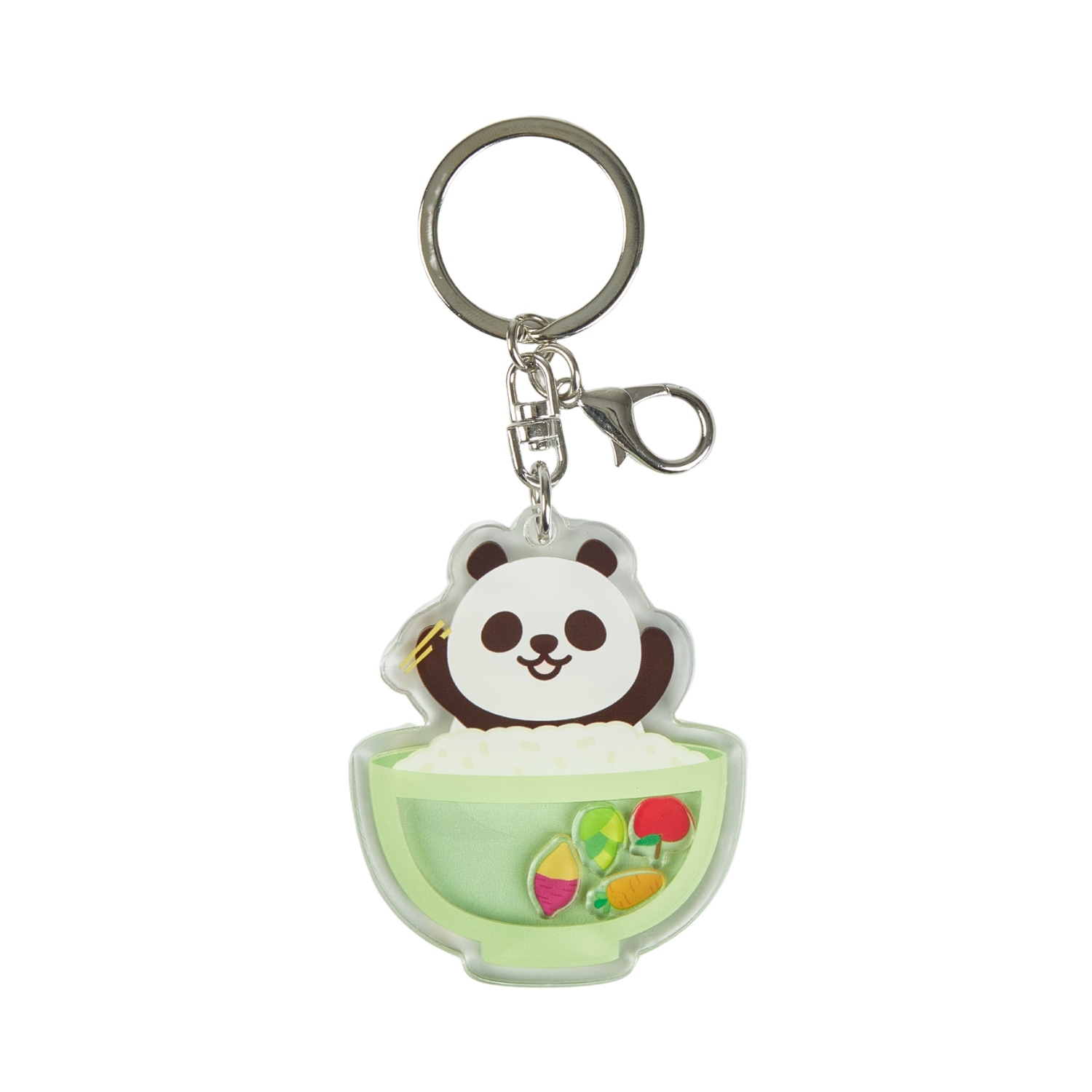 Eating Panda Acrylic Keychain