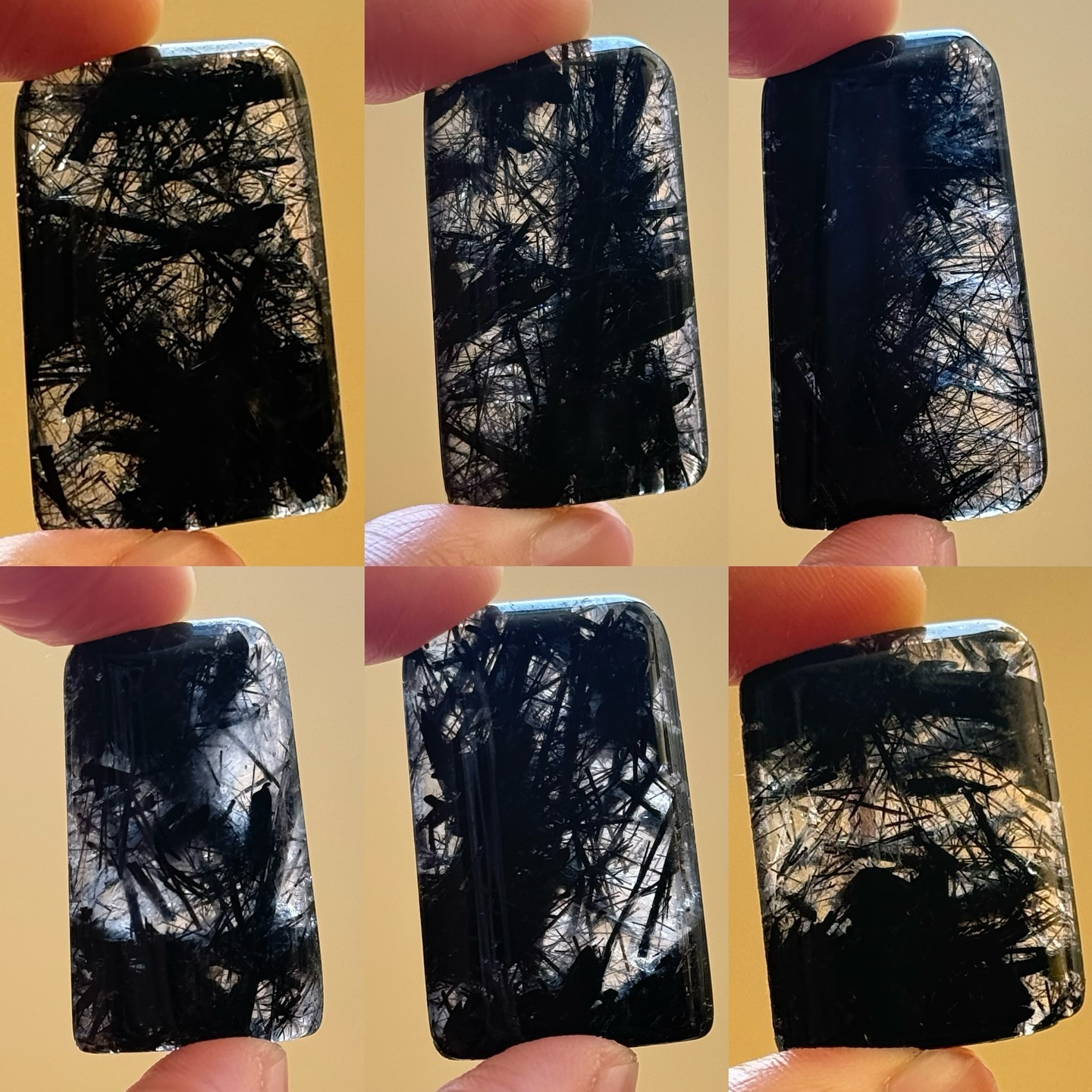 [原石] 黑髮晶 水晶墜面