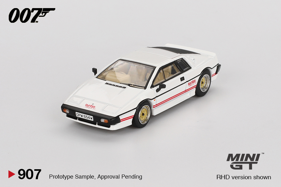 【預訂】Mini GT 907 Lotus Esprit Turbo White "For Your Eyes Only"