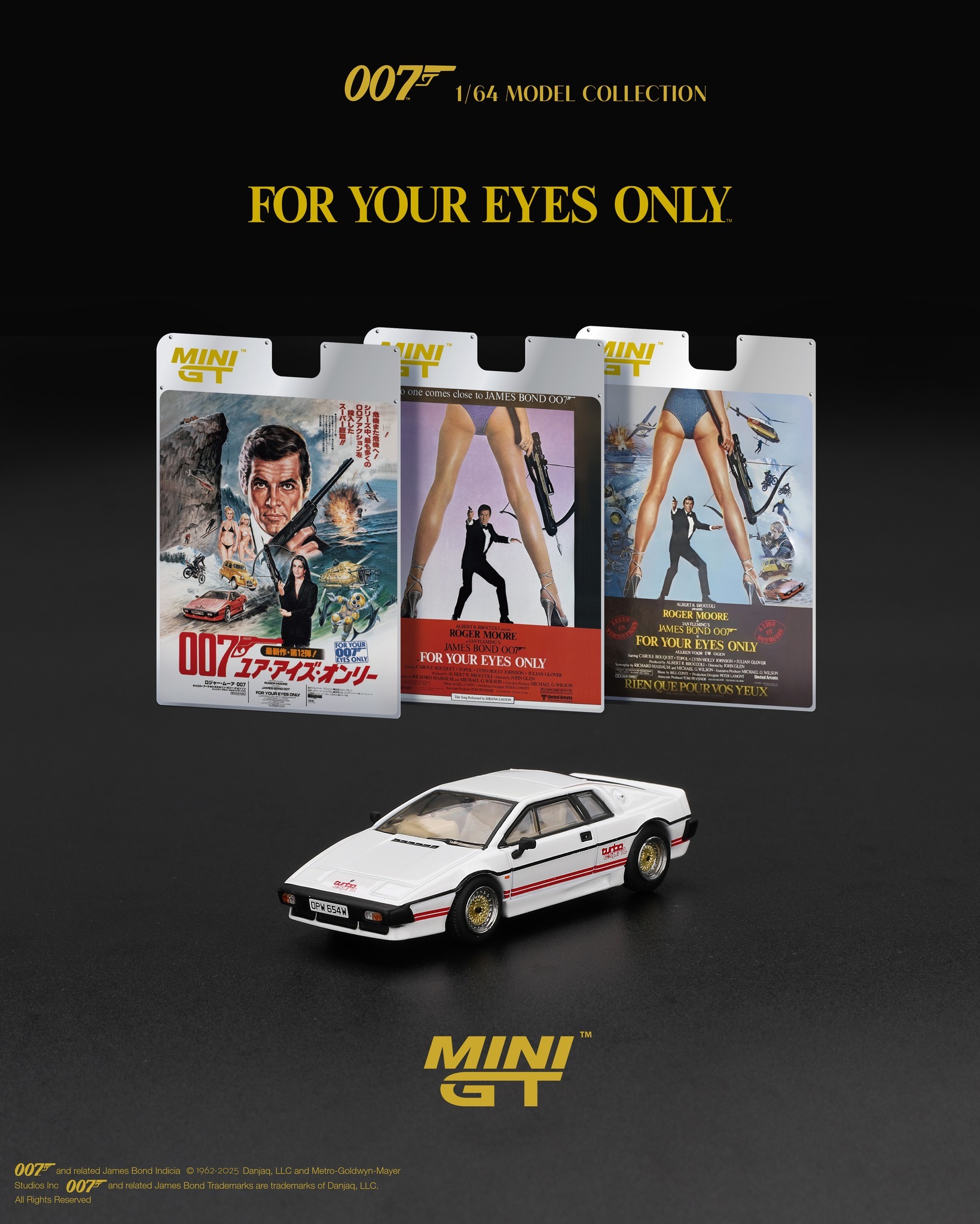 【預訂】Mini GT 907 Lotus Esprit Turbo White "For Your Eyes Only"