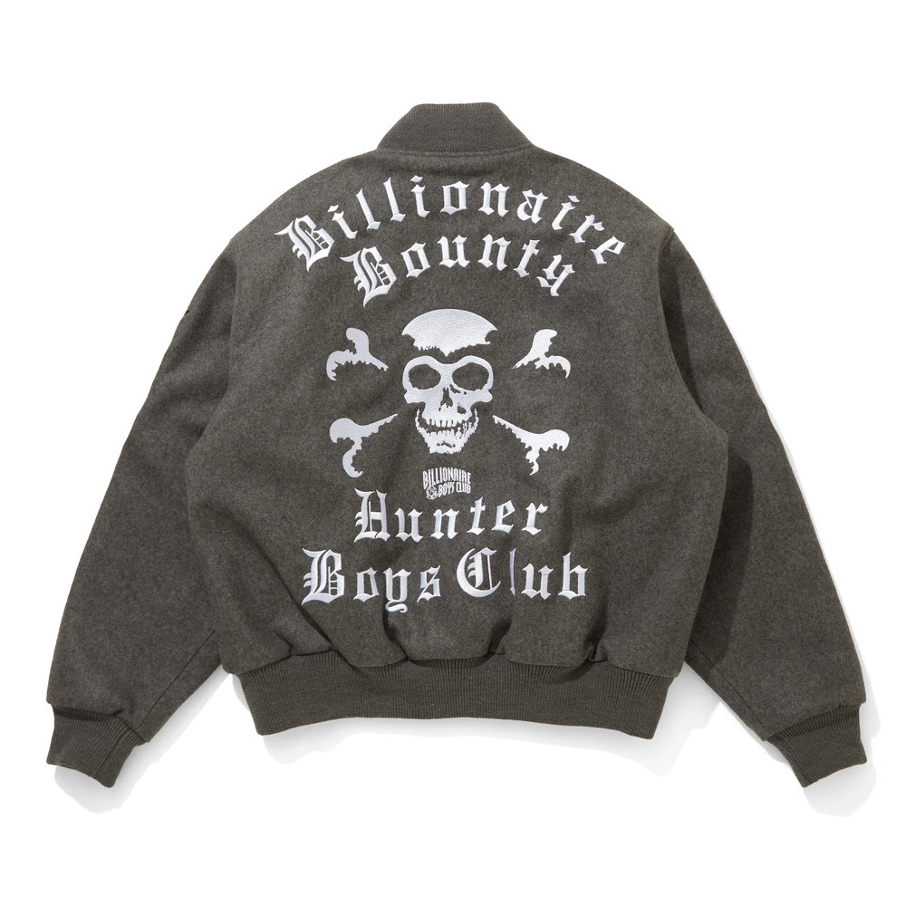 BBC X BOUNTY HUNTER MELTON VARSITY JACKET