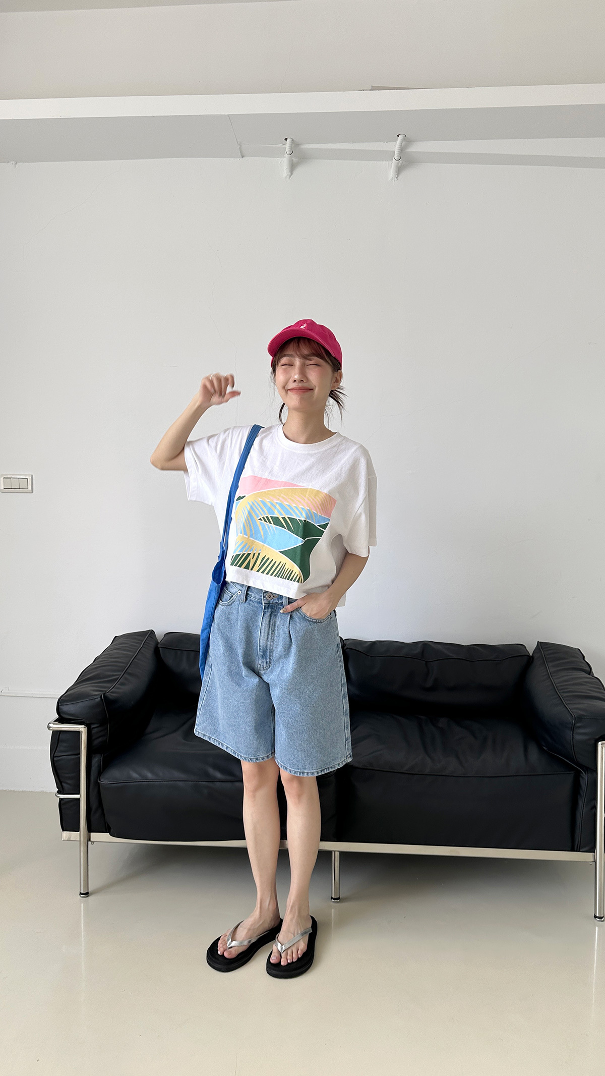 (現貨) 極簡百搭顯瘦牛仔五分褲❘ myutea ❘ 25J04