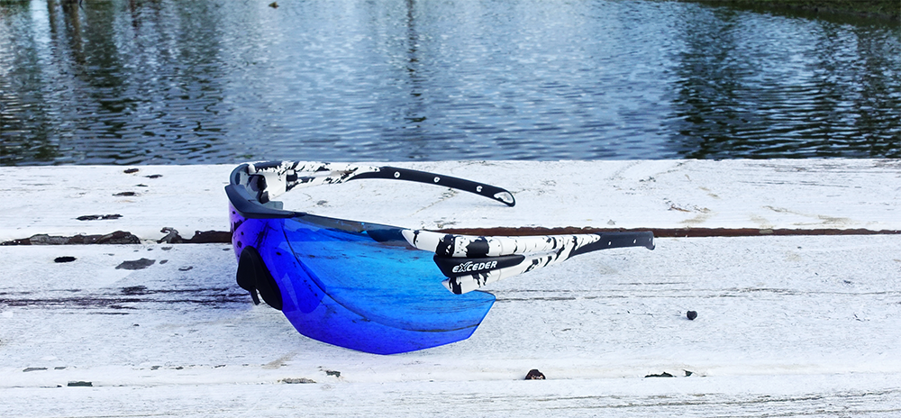 白黑迷彩運動眼鏡