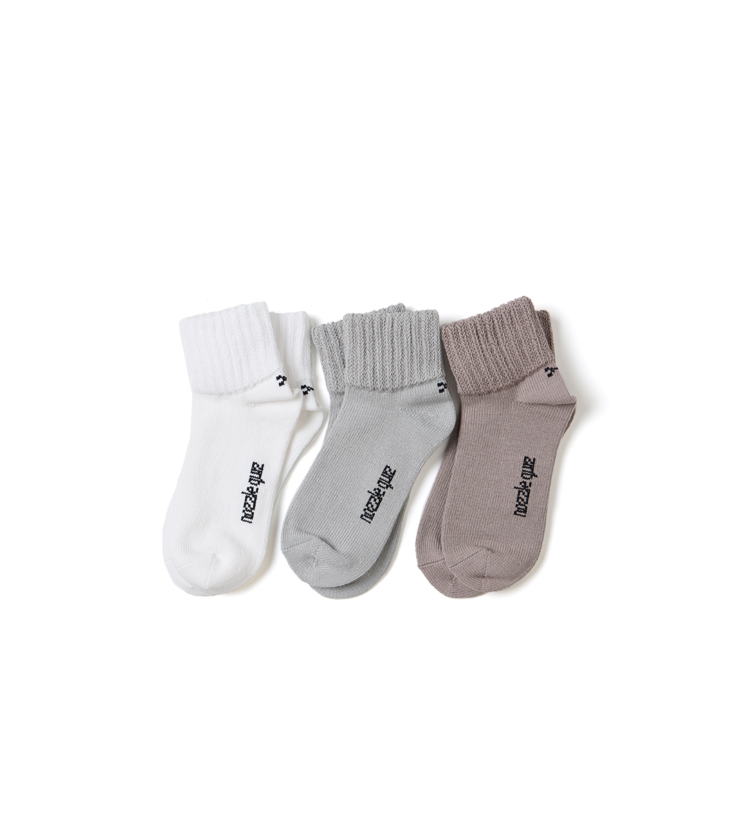 nozzle quiz®｜Essential O'skool Low 低筒休閒襪 (典啡/典灰/典白)