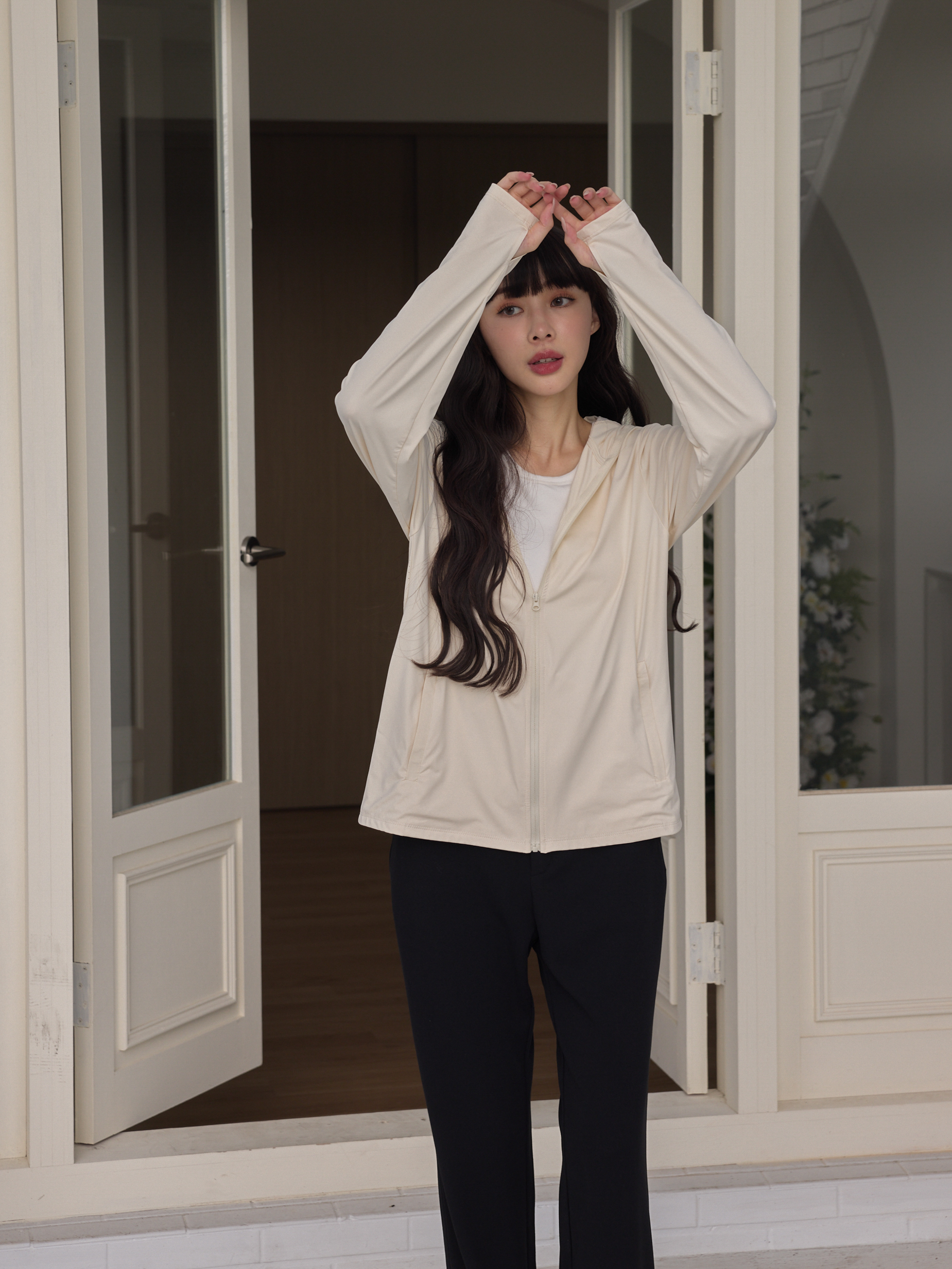 自訂 全方位抗曬冰涼外套-小涼包長版