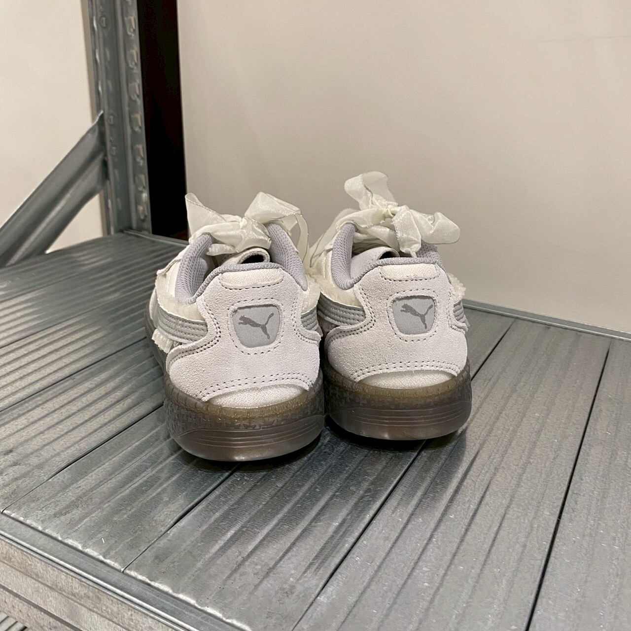 Puma Palermo 芭蕾風 蕾絲 緞帶 藍紫 德訓鞋 401286-01